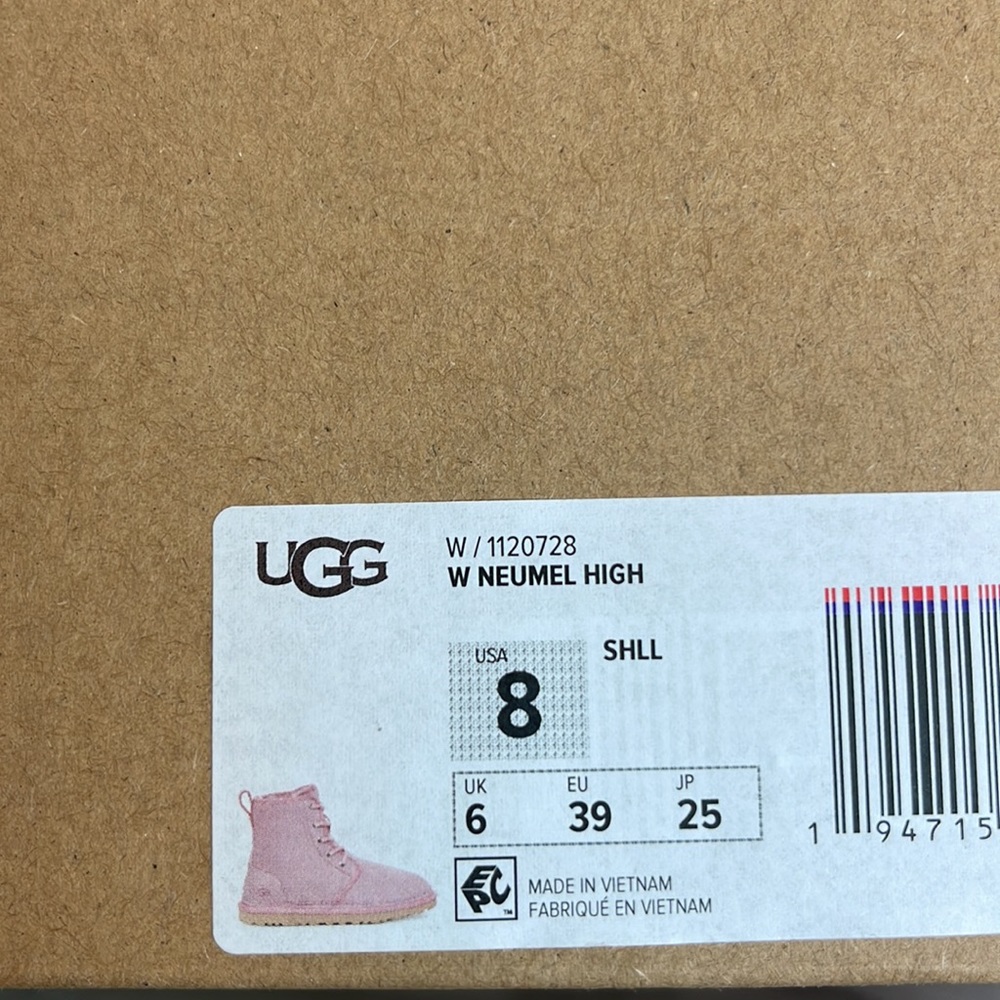 🌿UGG🌿 W NEUMEL HIGH SHOE LACE PINK BOOT - Picture 15 of 16